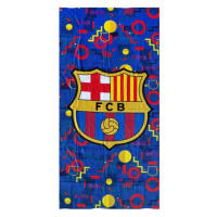 Barcelona Toalla de Playa 100% Microfibra, Toalla para Piscina, Baño, Vacaciones, Campamento, 70x140cm, Regalo Cumpleaños Niños y Adultos, Toalla Barça FCB, Color Azul - details 0