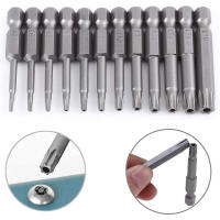 Juego De 11 Piezas De Puntas De Destornillador Magnéticas De 1/4" Hexagonal Tamper Proof Torx Y Planas F1FC Alta Calidad Para Perforación - details 20