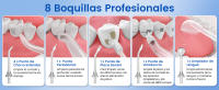 Irrigador Bucal Portatil, 2026 Irrigador Dental Inalámbrico Profesional 8 Boquillas 5 Modos, IPX7 Impermeable 300ML USB-C Recargable Para Limpieza Dientes, Para el Hogar y los Viajes - details 3