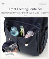 Bolsa De Diaper Impermeable Para Mamá Con Diseño Cartoon Gran Capacidad Para Viajes Bolsa De Bebé Con Estilo Mochila Para Calefacción Y Carrito De Bebé - details 5
