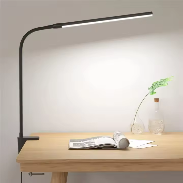 Lámpara De Escritorio LED Doble/Individual Con Control Dimmer Luz De Monitor PC USB Protección Ocular 3 Modos De Color Para Oficina - 1
