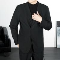 Nueva Chaqueta Elegante Para Hombre En Primavera Y Otoño Traje De Lujo Para Hombres Cierre Frontal De Una Sola Fila Largo Regular Ropa De Vestir - details 6
