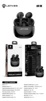 Lenyes AIR 69 Auriculares Inalámbricos TWS Bluetooth 5.4 con Micrófono HD, Cancelación de Ruido, Estuche de Carga 300mAh, Sonido Estéreo, Llamadas Nítidas y Diseño Ergonómico – Blanco/Negro - details 8