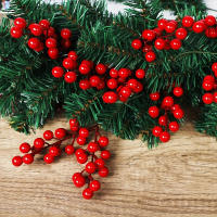 Decoración De Navidad Ramas De Uva Roja Y Estambul De Cerezo Para Decoración De Hogar Regalo De Año Nuevo Boda Accesorio De Flores - details 9