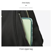 Mochila De Moda Ligera Para Estudiantes Universitarios Gran Capacidad De Viaje De Tela Oxford Mochila Suave Con Manija Cierre Con Cremallera Para Mujeres - details 2