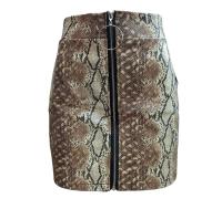 Falda de Cuero Sintético para Mujer Kellys - Elegante y Moderna - Ajustada - Cierre con Cremallera - Color Negro - Talla y Temporada Variadas - details 0