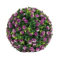 Planta Artificial Decorativa De 20cm Esfera De Topiario Elegante Accesorio Duradero Para Decoración Floral En El Hogar Y Exterior - details 5
