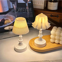 Lámpara De Mesa LED Con Botón De Flor Plegable Para Decoración Moderna Simple Luz Nocturna Para Dormitorio Y Comedor Fuente De Alimentación Con Batería Incluida - details 1