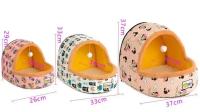 Cama Para Gato 2 En 1 Con Almohadilla Desmontable Y Lavable Casa De Gato Interior Nido De Gato Con Toldo De Algodón Puro 100% - details 2