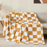 Manta Suave Y Cálida De Verano Para Sofá Cama Negra Y Blanca a Cuadros Decorativa Moderna Portátil Antipelusa De Poliéster 100% - details 3