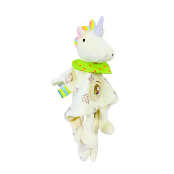 Toalla de bebé BBSKY cómoda con forma de conejo y elefante con chicle, toalla de confort, babero - 1
