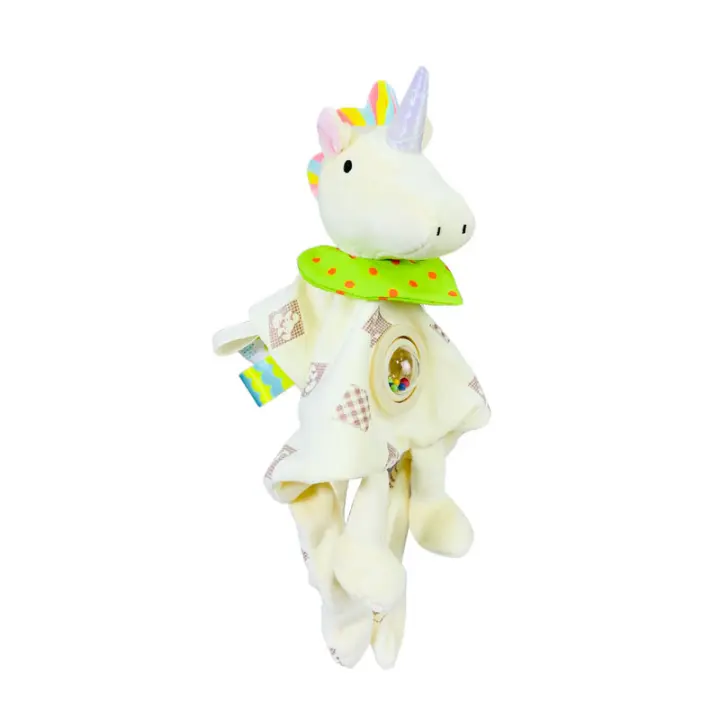 Toalla de bebé BBSKY cómoda con forma de conejo y elefante con chicle, toalla de confort, babero - 1