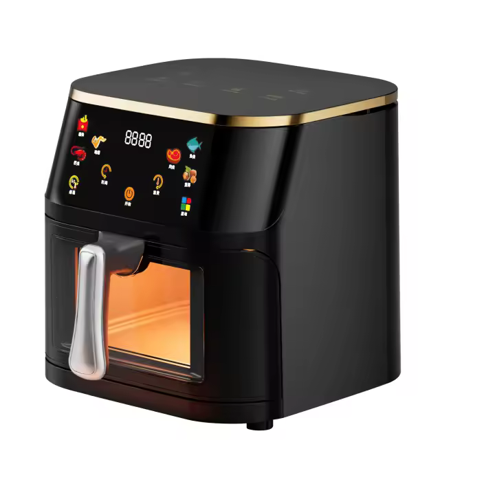 Freidora Sin Aceite 10L 1400W con Pantalla Táctil Digital - 6 Modos de Cocción, Temporizador 70min, Cesta Antiadherente Desmontable y Protección Térmica  220V Universal para Cocina Saludable en Casa - 1
