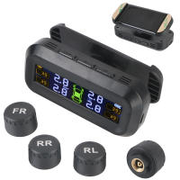 Sistema De Monitoreo De Presión De Neumáticos Digital Con Advertencia De Temperatura Para Coche TPMS Solar LEEPEE - details 4