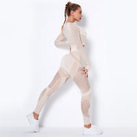 SSIT
Conjunto de Yoga sin costura Para Mujer, ropa Deportiva de 2 piezas, Short Top, sujetador, Leggings, traje de entrenamiento Para Gimnasio - details 23