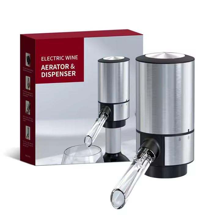 Decantador Eléctrico USB Inteligente Para Vino Fácil De Limpiar Dispensador De Vino Creativo Material Plástico Barra Herramientas - 1