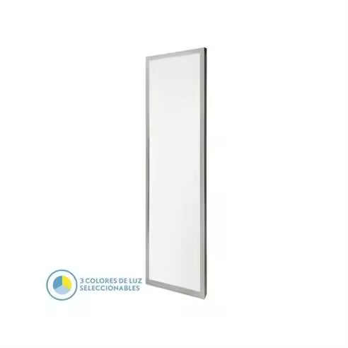 FABRILAMP Panel Llano LED 72w 3000k-4000k-6500k 3,8x30x120 Cm Niquel 7200lm - Ahorro de Energía - 1