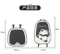 Cojín De Asiento De Coche Universal Diseño De Panda Cartoon Material De Seda Helada Confort Y Calor En Todas Las Estaciones - details 12