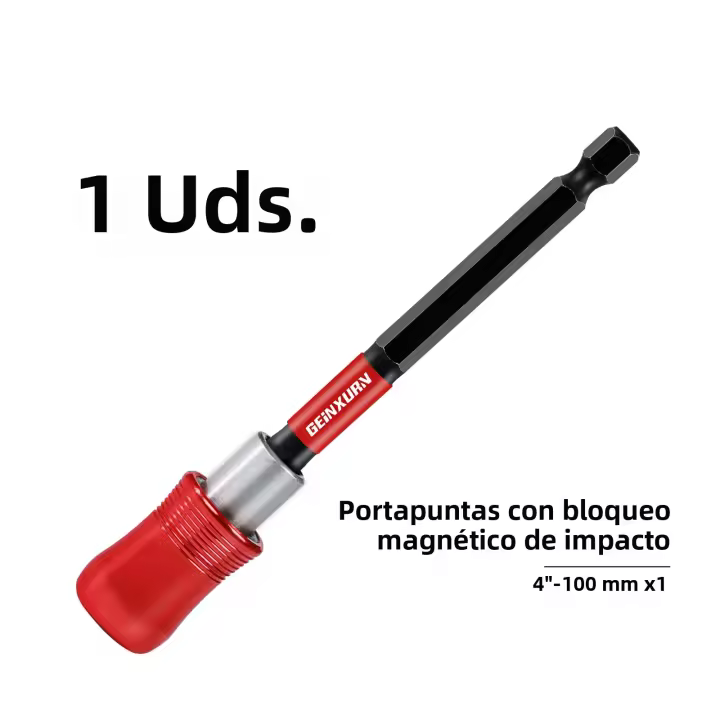 Geinxurn Soporte De Broca De Impacto Magnético 4 Pulgadas Con Extensiones Y Cambios Rápidos Para Taladro Y Destornilladores - 1