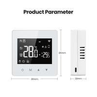 Termostato Inteligente AVATTO Tuya WiFi/ZigBee Para Calentadores De Agua Y Gas Batería De Bajo Consumo Compatible Con Alexa Google Home Alice - details 14