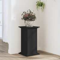 vidaXL Soportes para plantas madera de ingeniería 33x33x60 cm Color Blanco,  Negro, y mas - details 1