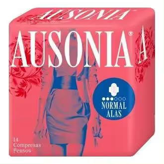 Ausonia Air Dry Compresa Normal Con Alas, 14 Uds - 1
