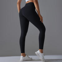 Leggings De Yoga Talla Alta Control De Atrás Leggings Deportivos Para Correr Ciclismo Gimnasio Prueba De Agachamiento Slimming Booty - details 7