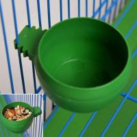 Juego De 3 Tazas De Alimento Y Agua Verdes Para Papagayos Plástico Accesorio De Alimentación Para Pájaros Y Palomas En Jaula - details 5