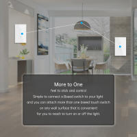 Interruptor Táctil Inteligente WiFi Tuya 1Pared 2Maneras Panel De Vidrio Para Alexa Google Home Smart Life Interruptores De Pared Para Escaleras - details 3