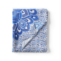 NQT Toalla de Playa - Tapiz con Estilo de Mandala Indio - 2x2m - Pareo 60% Algodón y 40% Poliéster, Manta Picnic,Yoga, Antiarena, Multiusos, Decoracion Pared - details 3