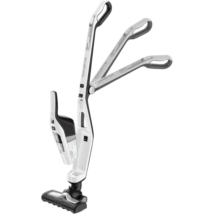Rowenta Dual Force 2 en 1 RH6737 - Aspiradora 2 en 1 de mano y escoba eléctrica, cepillo motorizado con luces LED, batería 18 V, autonomía 45 min, sin cable, ligera y plegable, sin bolsa - 1