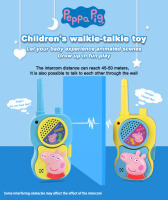 Juguetes De Peppa Pig Walkie-Talkie Simulados Figura Anime Para Niños Educación Temprana Juego De Casa Intercomunicador Juguetes Educativos Para Bebés Y Niños Pequeños - details 0