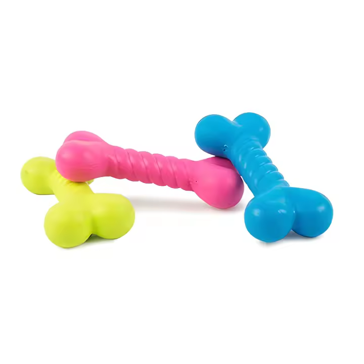 Ibañez Hueso Mordedor para Perros Twister - Juguete Resistente de Goma Termoplástica - 1
