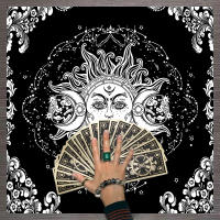 Mantel De Taro Con Doce Constelaciones Y Cielo Estrellado 1pc Decoración De Juego De Tarot Estilo Moderno Poliéster 100% - details 48