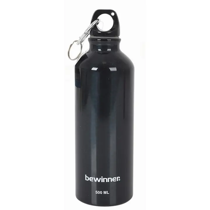 Botella de agua SPORT en aluminio de 500ML, Incluye tapón de rosca con mosquetón - 1