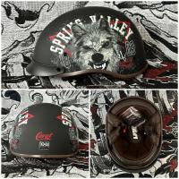 Gorro De Béisbol Retro Con Adhesivos Para Motocicletas Scooters Patinetas Y Skate Washable Liner Visera Integrada - details 11