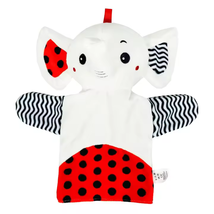 Marionetas de mano interactivas en blanco y negro para padres e hijos, marionetas de mano para bebés, juego de juguetes interactivos para dedos - 1