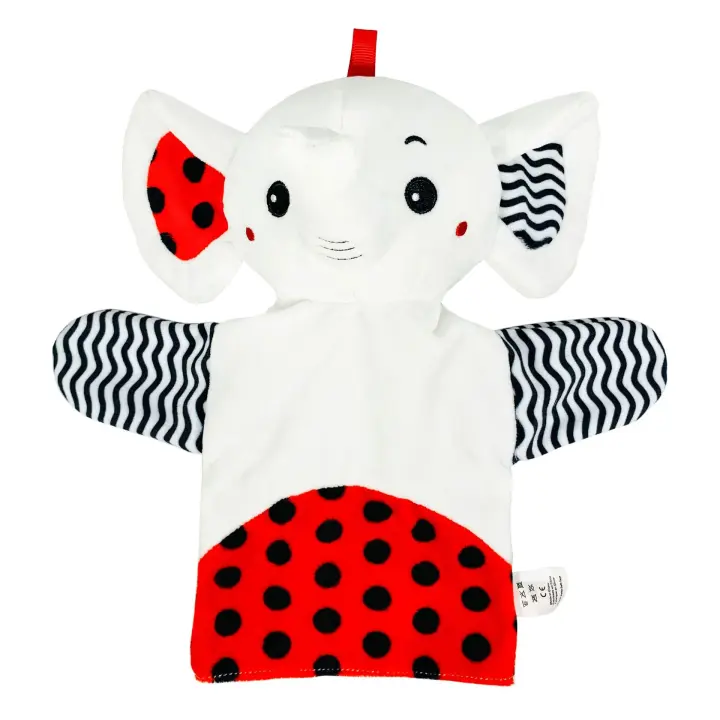 Marionetas de mano interactivas en blanco y negro para padres e hijos, marionetas de mano para bebés, juego de juguetes interactivos para dedos - 1