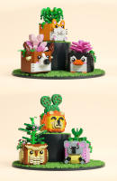 Bloques De Construcción Para Jardín Arbolito Eterno DIY Kit De Oficina Romántico Para Niñas Bloques Pequeños De Plástico ABS Compatible Con Lego Sin Batería Originales De China - details 5