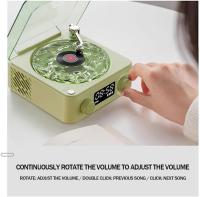 The Waves - Reproductor de Vinilo, altavoz Bluetooth de Vinilo vintage, reproductor de discos de Vinilo Bluetooth con 4 Modos, reproductor de Vinilo retro con Ondas LED con Luz Ambiental, altavoces de - details 3
