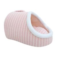Alfombra De Gato Redonda Semi-Recubierta Con Peluche Suave 2 En 1 Cama Caliente Para Mascotas Cómoda Y Térmica Nido De Descanso Para Perros - details 1
