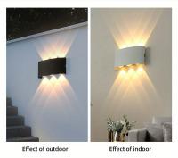 Lámpara De Pared LED 6W Impermeable Para Exterior Y Interior Iluminación Moderna Para Jardín Valla Dormitorio Sala De Estar Escaleras - details 6
