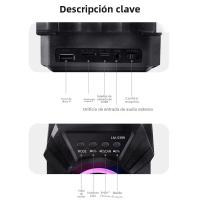 Altavoz Bluetooth Portátil 5.0 Rechargeable Con USB TF Card Radio Player Para Fiesta BBQ Viaje Al Aire Libre Altavoz Portátil Para El Hogar - details 3