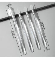 5PCS Cepillo De Silicona Multifuncional Para Maquillaje Y Uñas Herramienta Para Sombra De Ojos Polvo De Uñas Y Brillo De Labios - details 5