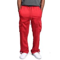 Pantalones De Sudor Para Hombre Estilo Recto Ajustables Para Deporte Y Calle Largos Suelto Con Cinturón Y Bolsillos Multípleulos - details 4