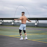 Shorts De Fitness Para Hombre Quick Dry Transpirables Ropa Deportiva Para Gimnasio Y Playa Short De Correr Con Estampado De Letras Talla Verdadera - details 9