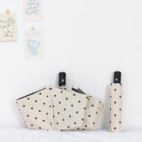 Parasol De Protección Solar UV Paraguas Automático Plegable Con Patrón De Polka Doble Uso Para Lluvia Y Sol Material De Tela De Nylon 190T Para Adultos - details 1