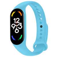 Ociodual Pulsera de Recambio Silicona Suave Flexible Compatible con Xiao Mi Band 7 6 5 Amazfit Band 5 Azul Correa Repuesto Transpirable Goma - details 1