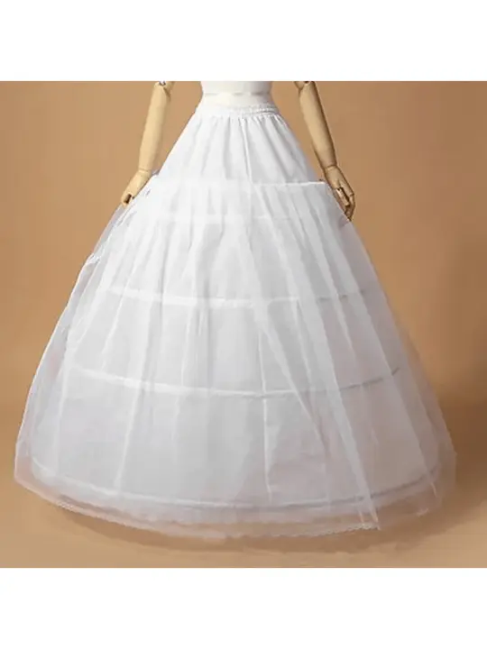 Nueva Llegada De Enagua De Boda Con 4 Aros Crinolina Para Vestido De Noche Underskirt De Fiesta Faldilla De Novia Velo De Novia 2025 - 1