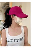 Gorra De Béisbol Para Mujer Con Cola De Caballo Moda Cruzada Ajustable Transpirable Para Deportes Al Aire Libre Gorra De Trucker - details 13